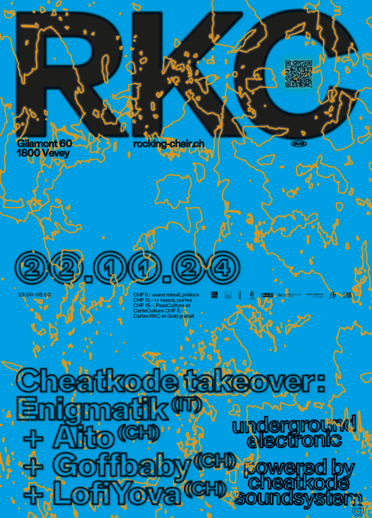 Cheatkode takeover: Enigmatik (IT) + Aito (CH) + Goffbaby (CH) + LofiYova (CH) - Rocking Chair Vevey